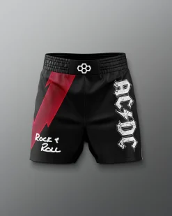 Shorts & Bottoms|Shorts & Bottoms>RUDIS AC/DC Rock & Roll Sublimated Shorts Black