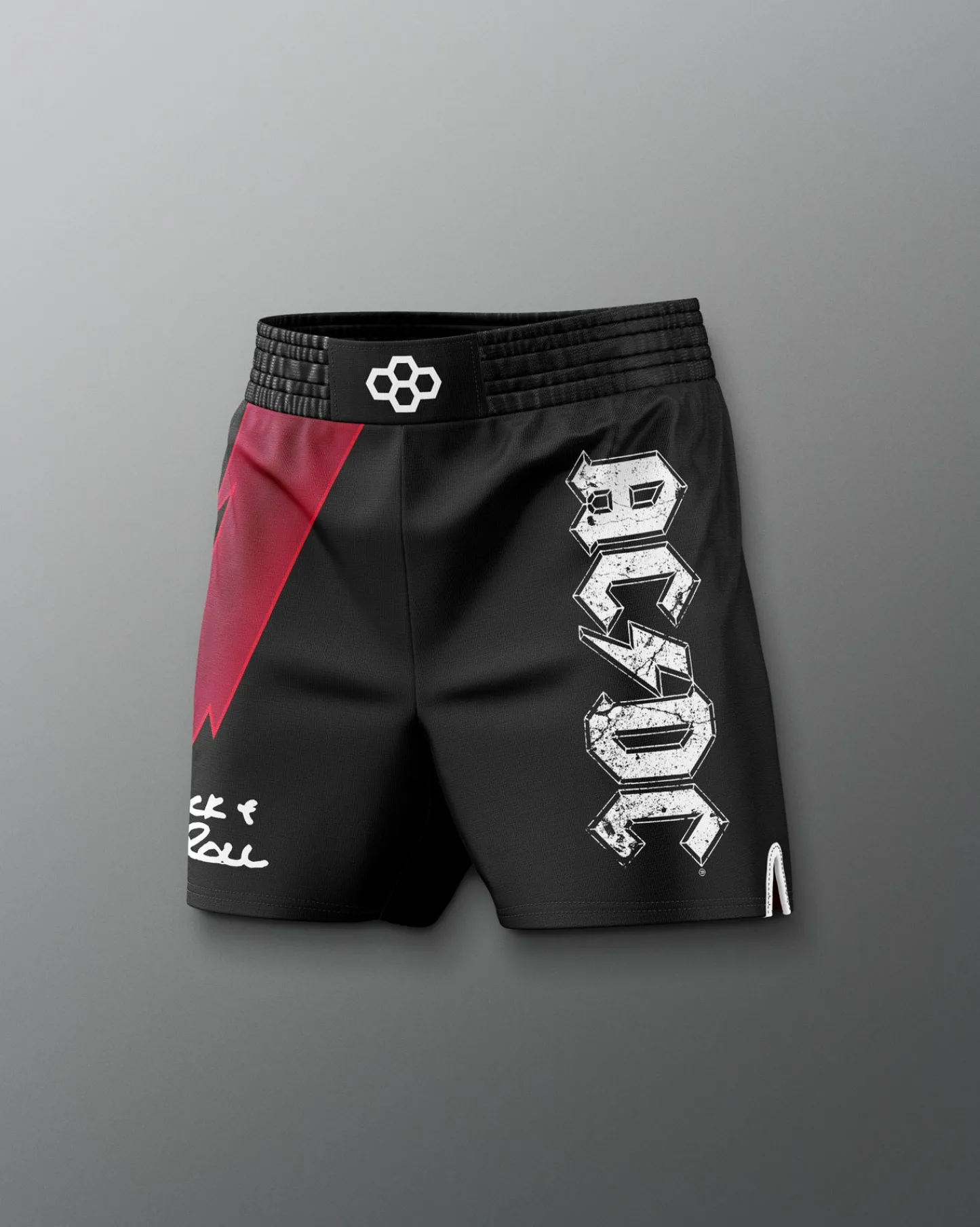 Shorts & Bottoms|Shorts & Bottoms>RUDIS AC/DC Rock & Roll Sublimated Shorts Black