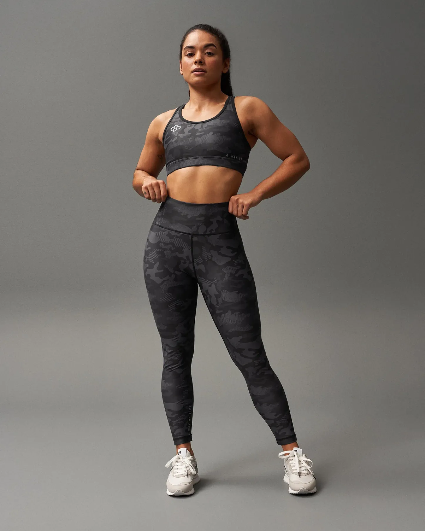 Sports Bras>RUDIS Camo Sports Bra Black Camo
