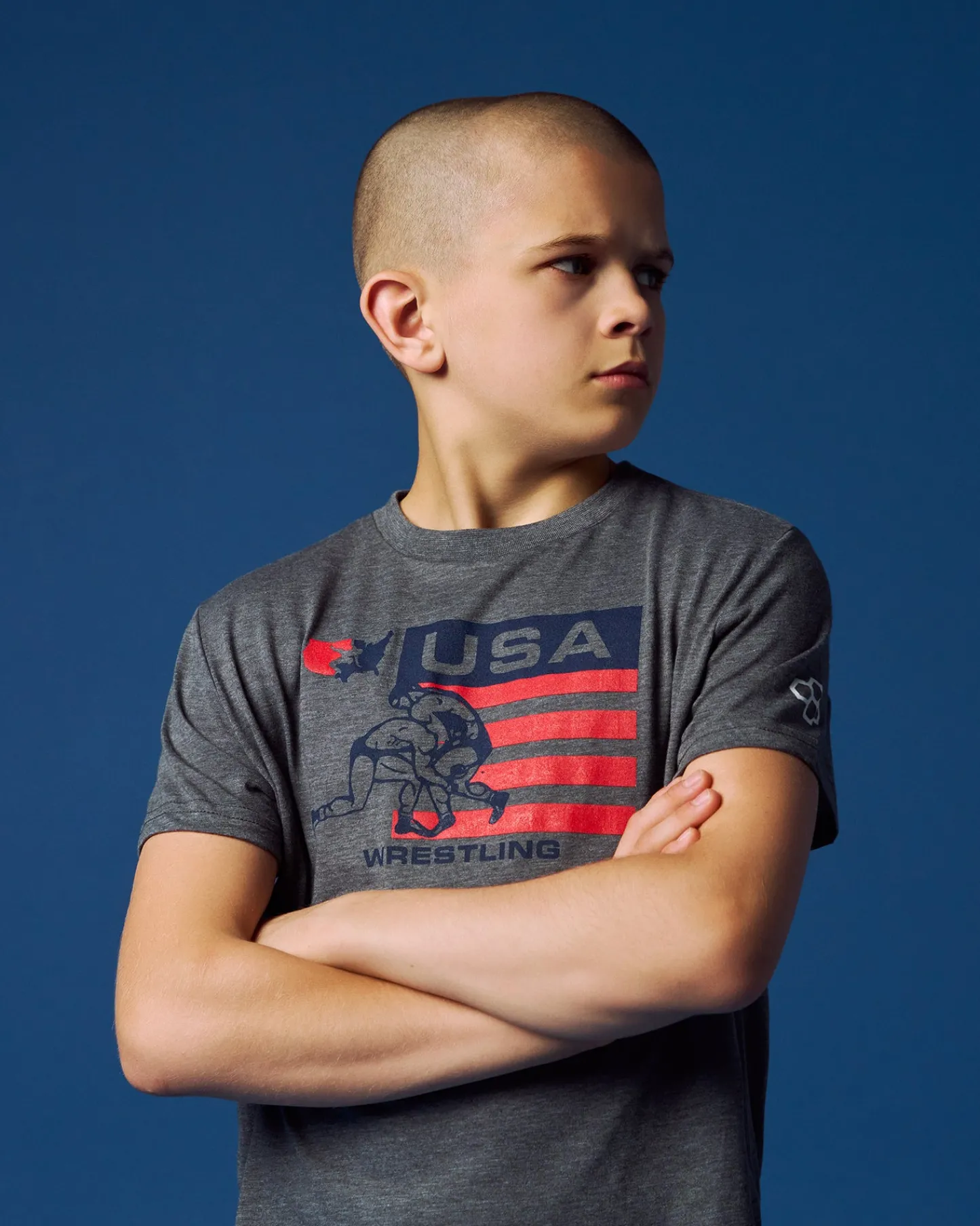 Shirts & Tees>RUDIS Classic USA Wrestling Youth Super Soft T-Shirt Charcoal