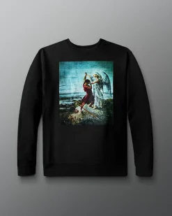 Hoodies & Pullovers|Hoodies & Pullovers>RUDIS Divine Struggle Heavyweight Tradition Crewneck Black