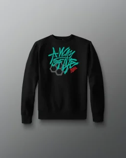 Hoodies & Pullovers>RUDIS Graffiti Motto Youth Crewneck