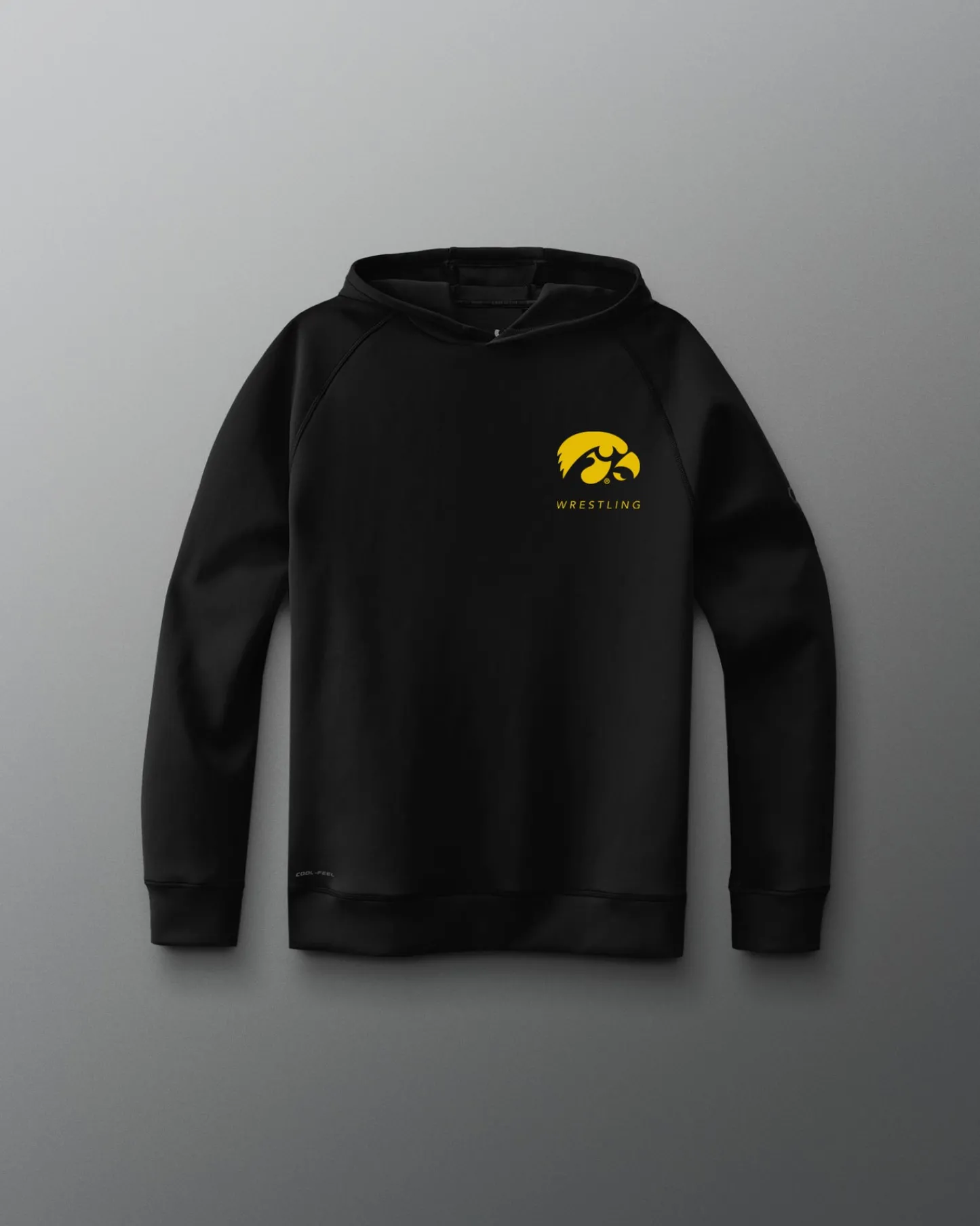 Hoodies & Pullovers>RUDIS Hawkeye Wrestling COOL-FEEL Youth Hoodie Black