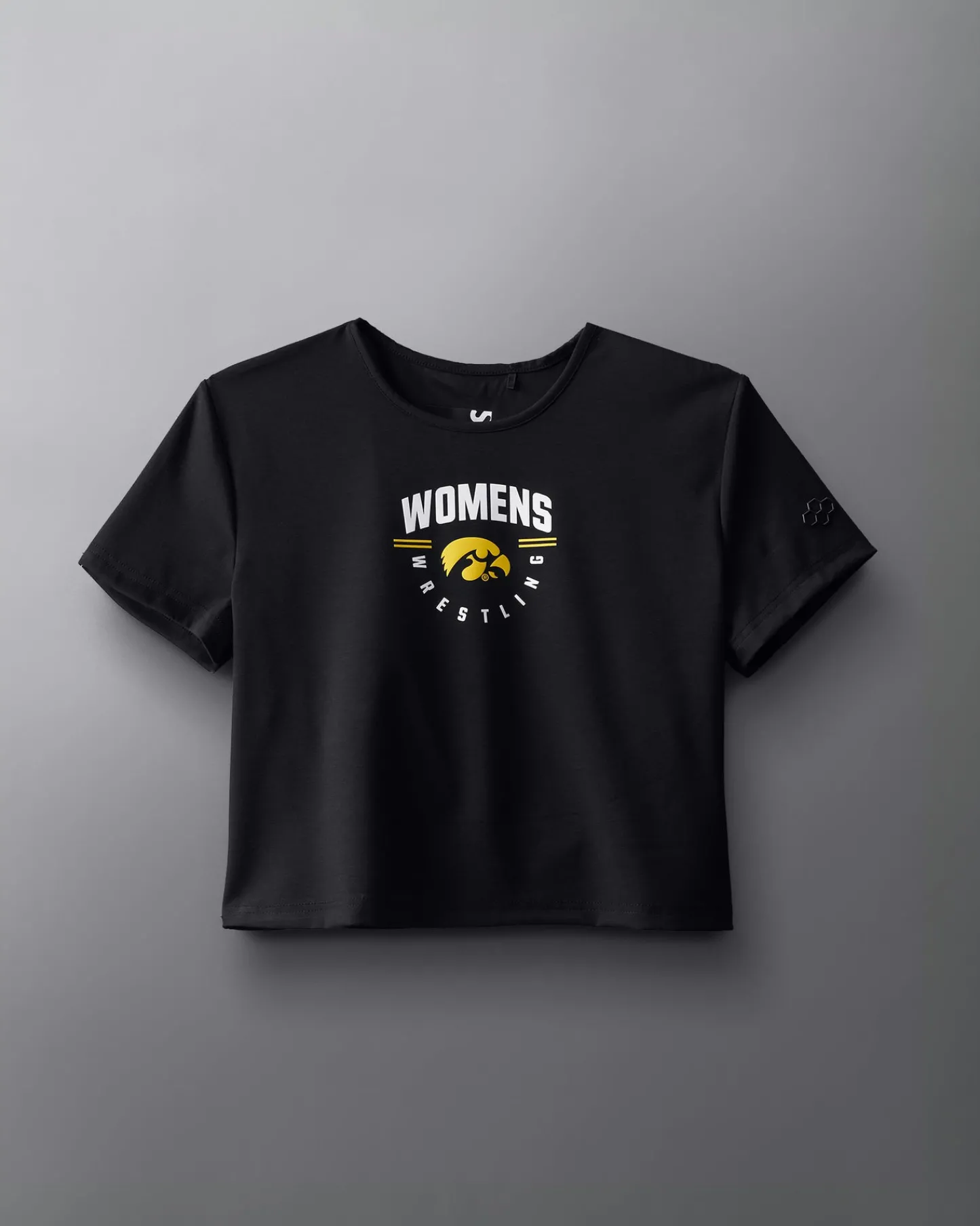 Shirts & Tees>RUDIS IOWA Women's Ultimate Crop T-Shirt Black