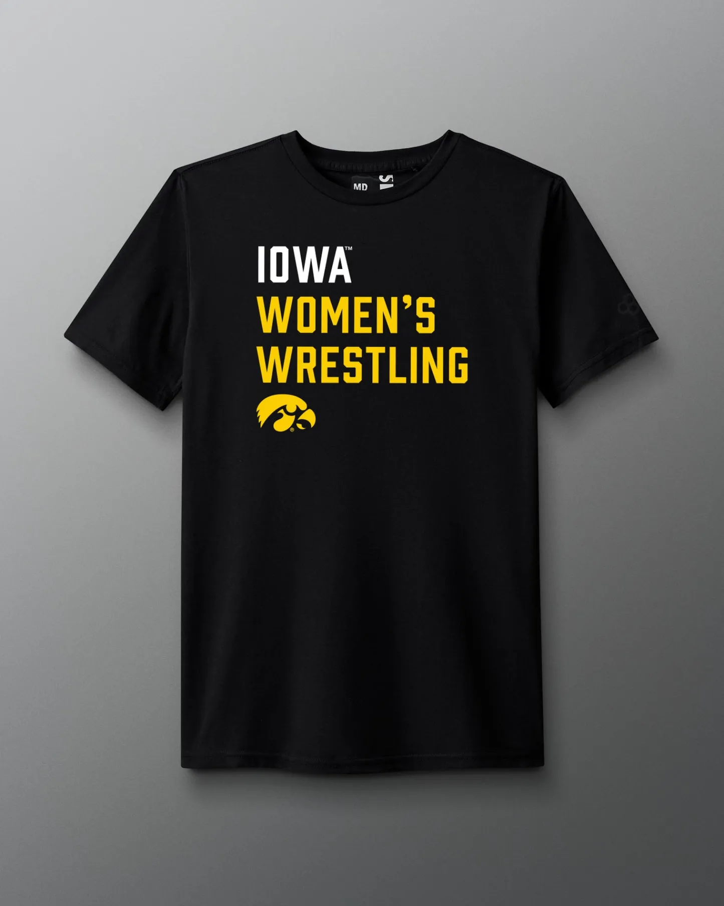 Shirts & Tees>RUDIS Iowa Women's Wrestling Stacked T-Shirt Black