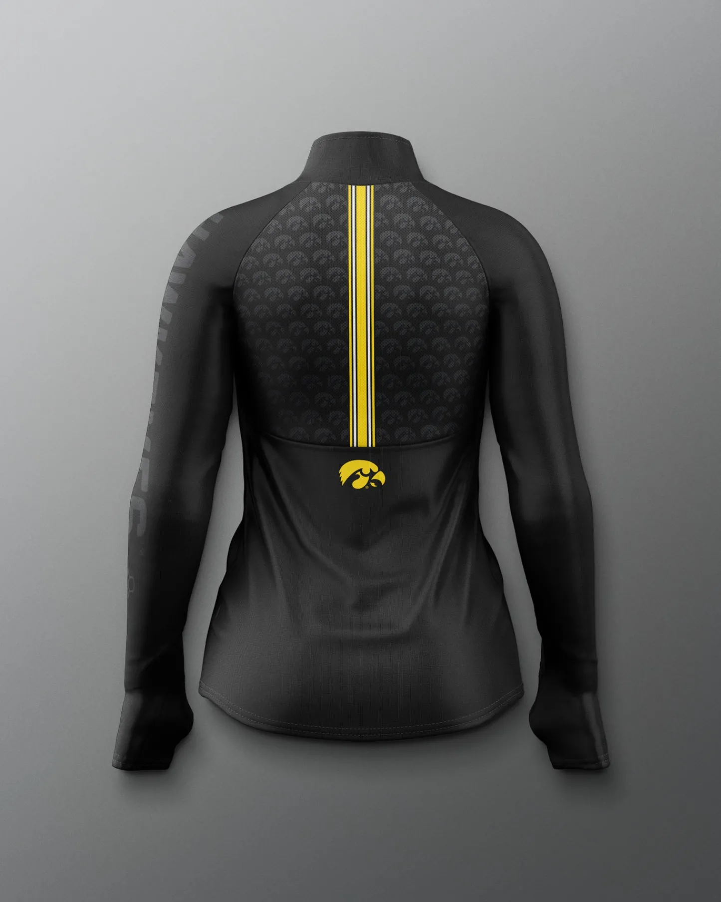 Jackets & 1/4 Zips>RUDIS Iowa Wrestling Sublimated Women's Elite 1/4 Zip Black