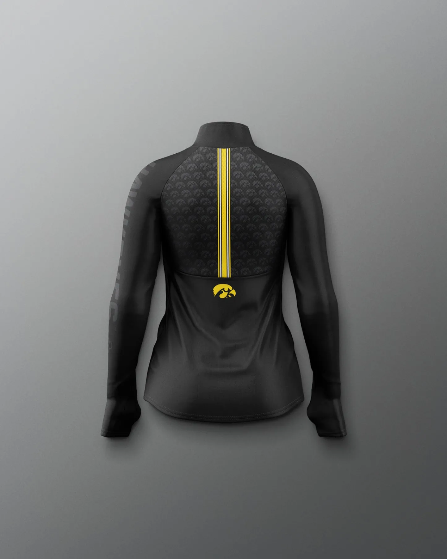 Jackets & 1/4 Zips>RUDIS Iowa Wrestling Sublimated Girl's Elite 1/4 Zip Black