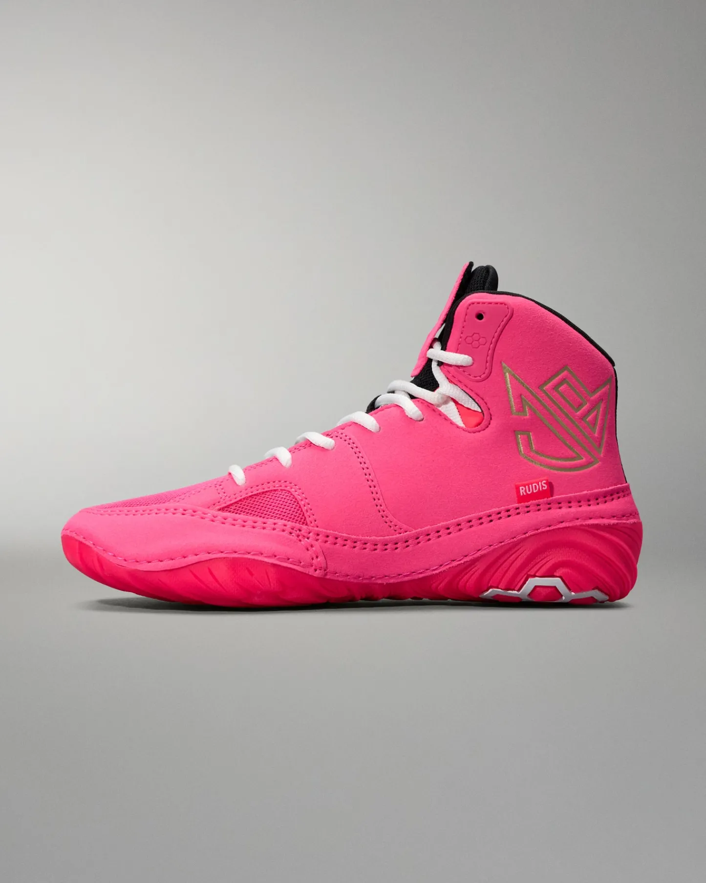 Wrestling Shoes|Wrestling Shoes>RUDIS JB1 Adult Wrestling Shoes - Flamingo Pink