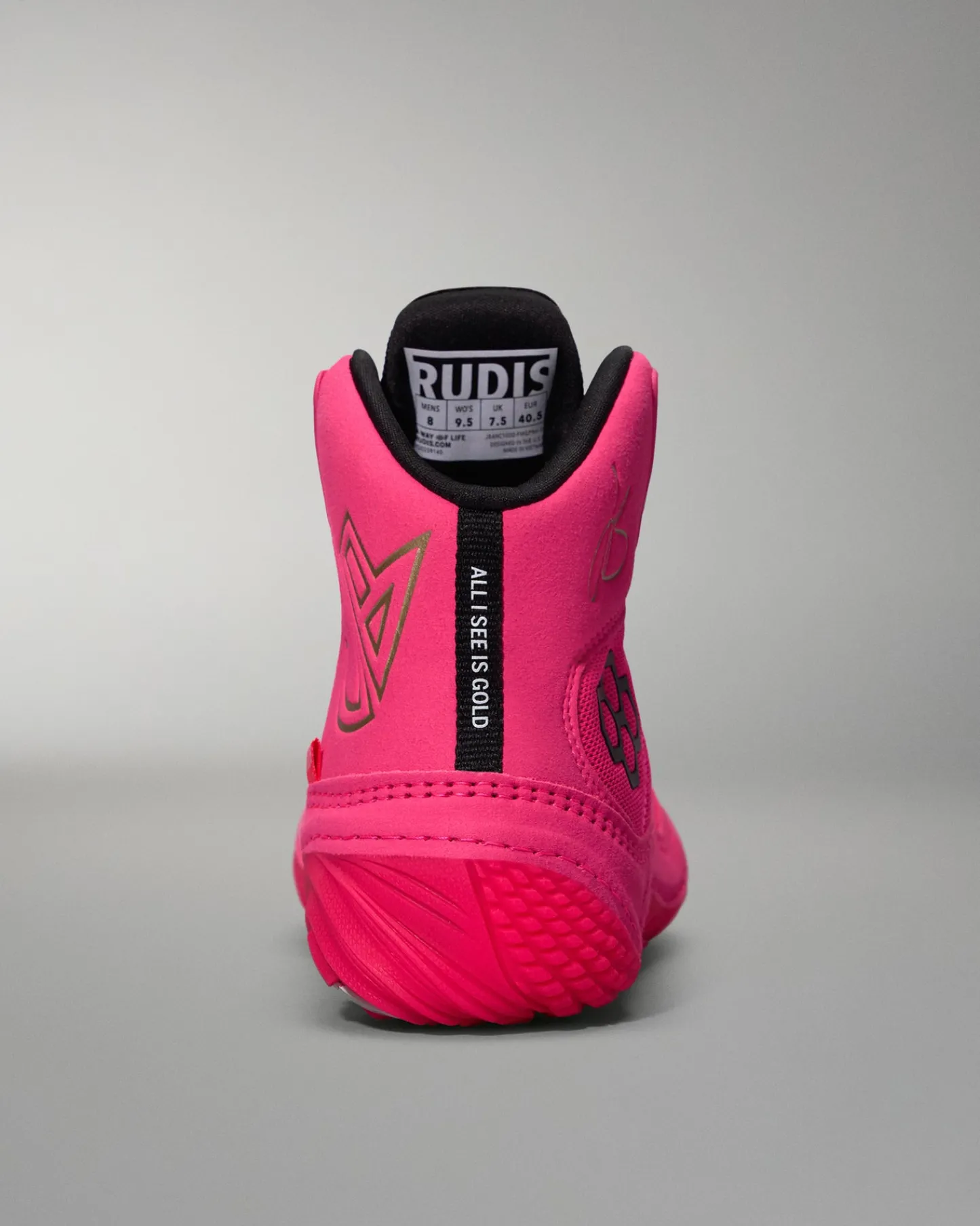 Wrestling Shoes|Wrestling Shoes>RUDIS JB1 Adult Wrestling Shoes - Flamingo Pink
