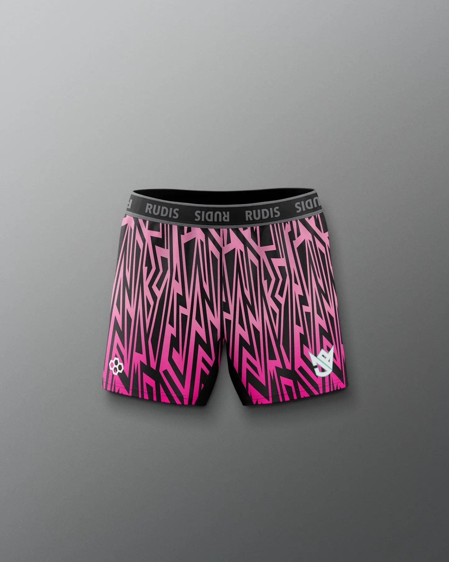 Shorts & Bottoms>RUDIS JB Shock Vice Girl's Elite Sublimated Shorts Pink