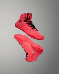 Wrestling Shoes|Wrestling Shoes>RUDIS JB1 Youth Wrestling Shoes - Fire Red