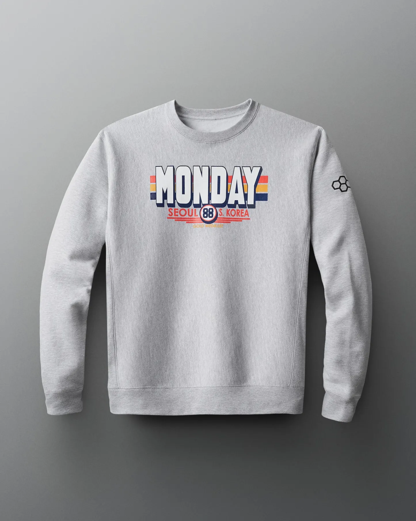Hoodies & Pullovers|Hoodies & Pullovers>RUDIS Kenny Monday 88 Vintage Crewneck Heather Gray