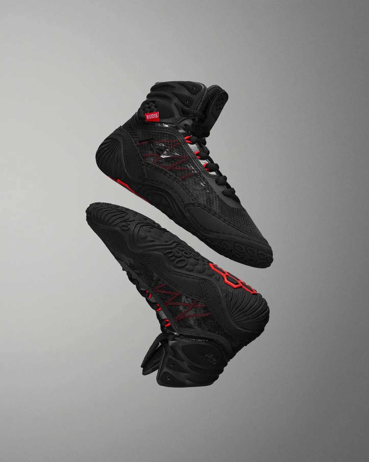 Wrestling Shoes|Wrestling Shoes>RUDIS KS Infinity Edge Youth Wrestling Shoes - Carbon Black