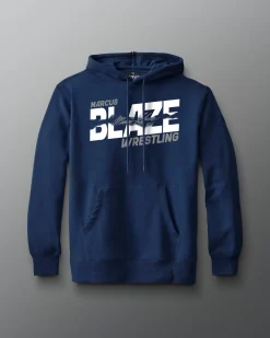 Hoodies & Pullovers|Hoodies & Pullovers>RUDIS Marcus Blaze Signature Comfort Fleece Hoodie Navy