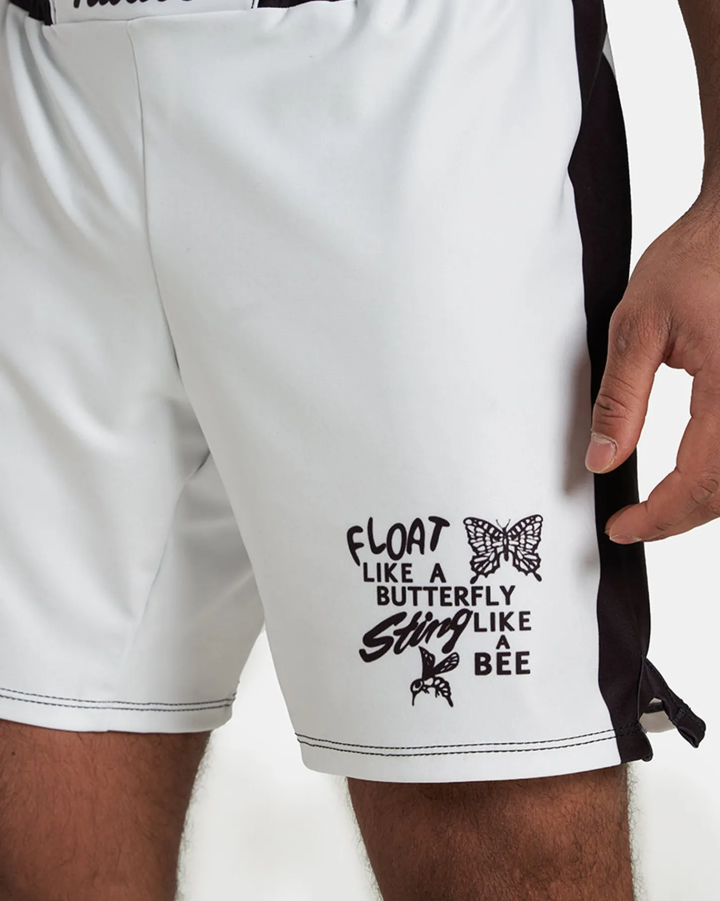 Shorts & Bottoms>RUDIS Muhammad Ali Reprise Elite Wrestling Shorts White