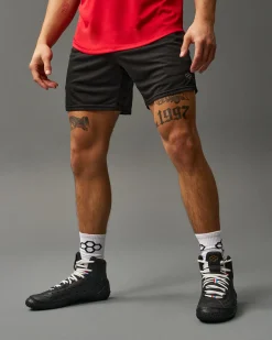 Shorts & Bottoms>RUDIS 6" Mesh Shorts - Black