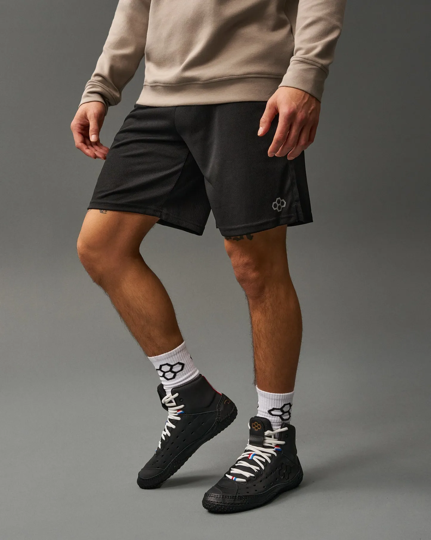 Shorts & Bottoms>RUDIS 8" Mesh Shorts - Black