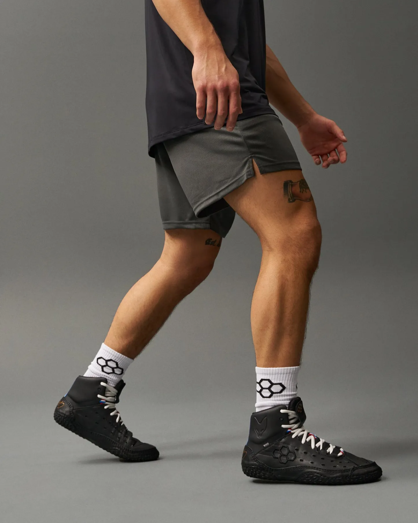 Shorts & Bottoms>RUDIS 8" Mesh Shorts - Charcoal