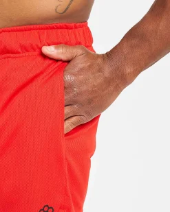 Shorts & Bottoms>RUDIS 6" Mesh Shorts - Red