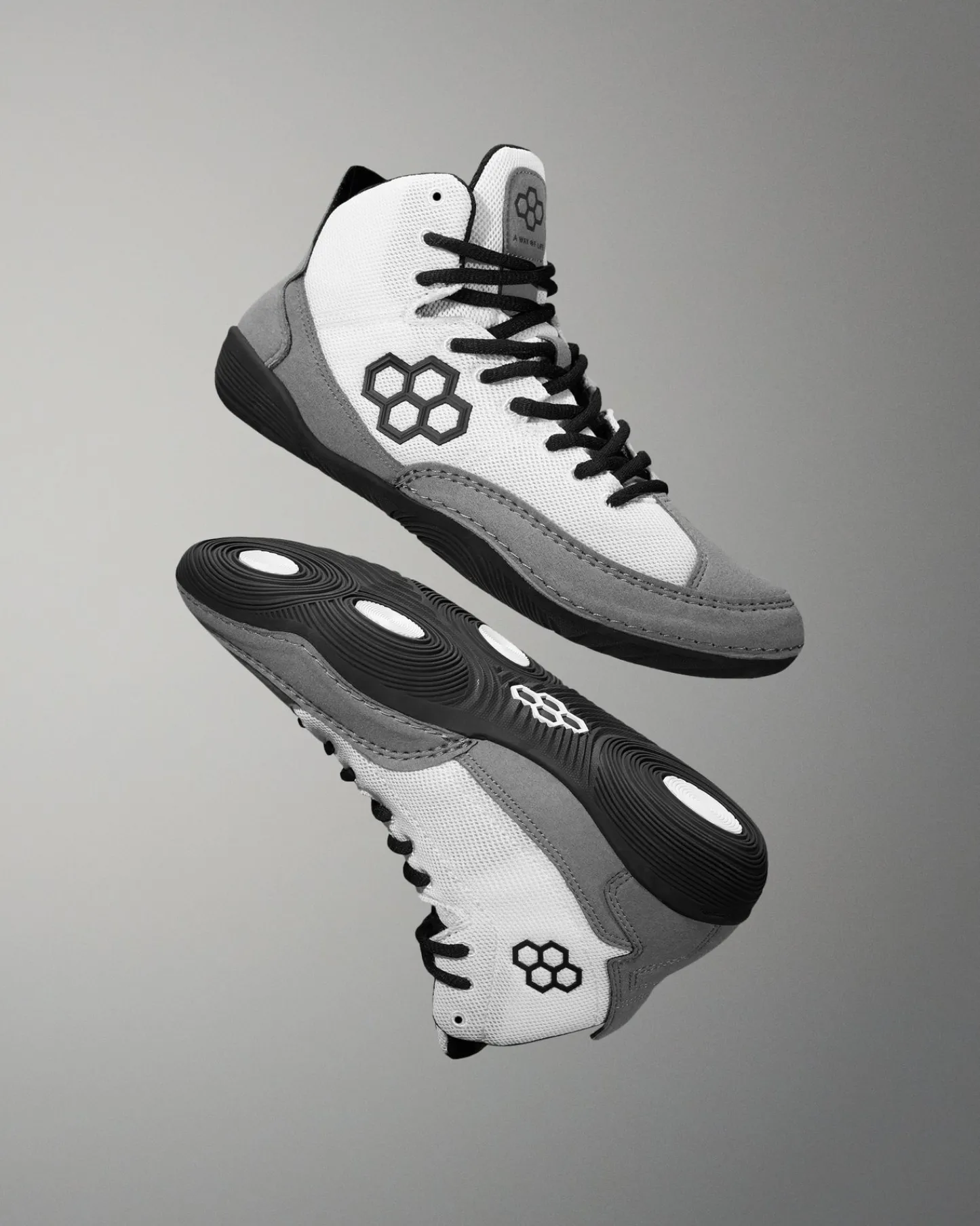 Wrestling Shoes|Wrestling Shoes>RUDIS Courage Adult Wrestling Shoes - White/Midnight