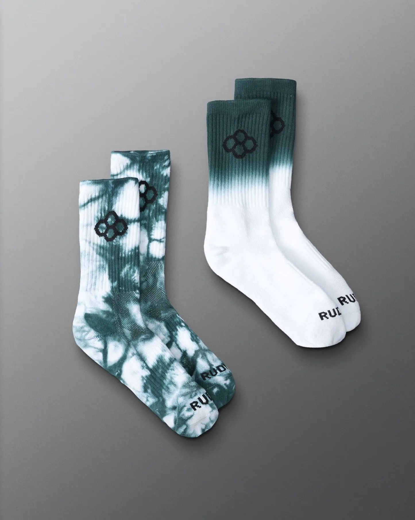 Socks & Underwear|Accessories>RUDIS Emerald Tie Dye Essential Socks (2 Pair)