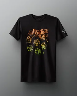 Shirts & Tees>RUDIS Hex Gradient T-Shirt Black