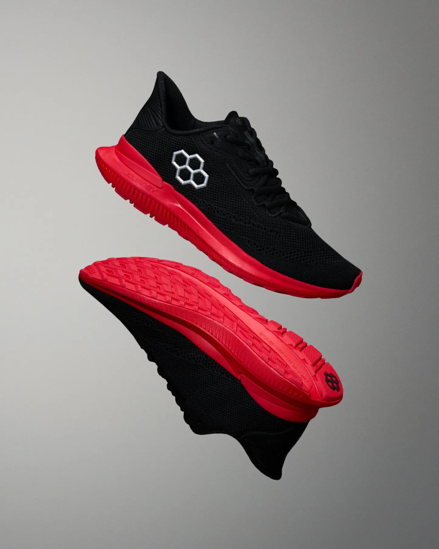 Training Shoes|Training Shoes>RUDIS Journey Knit Adult Training Shoes - Black/Red