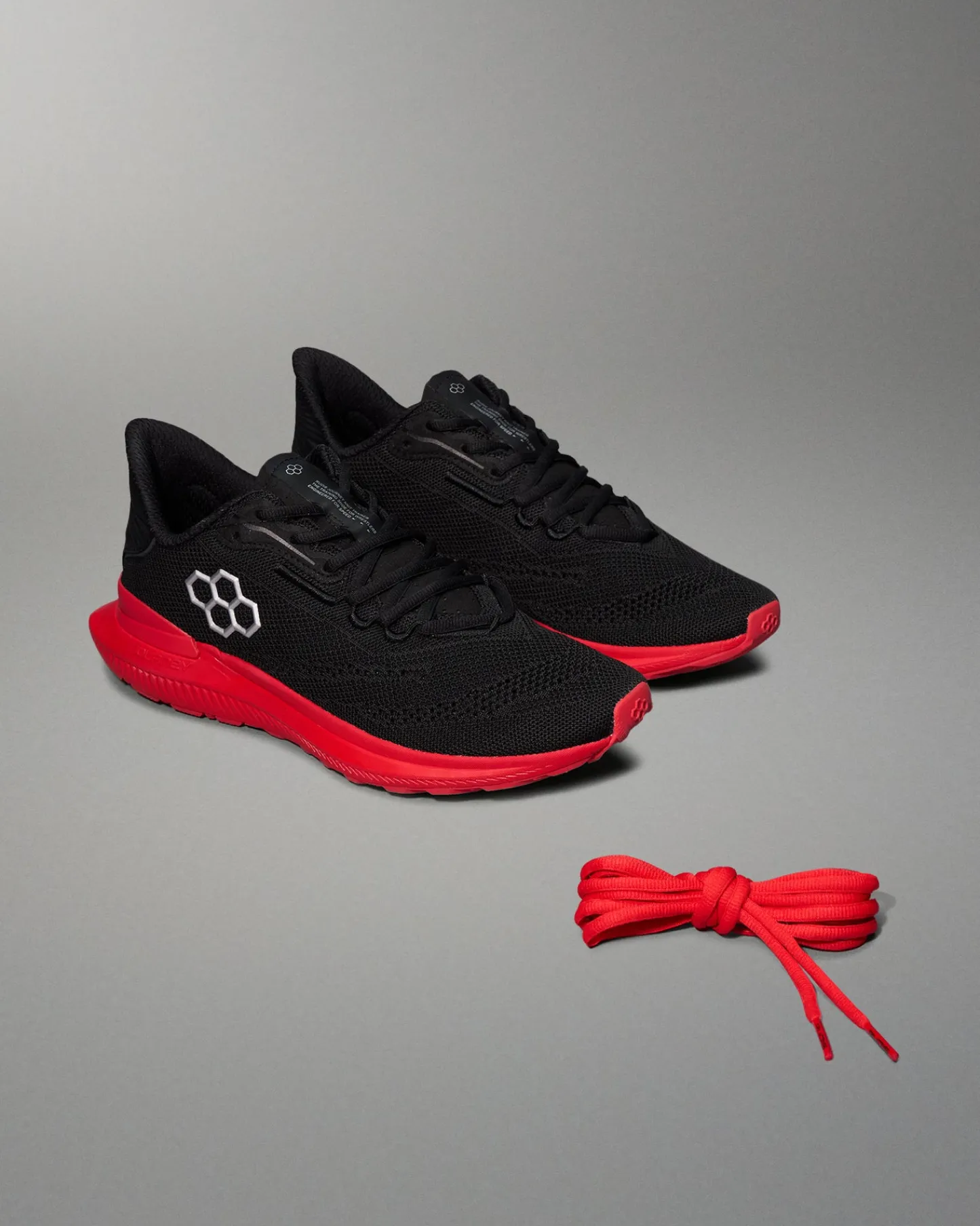 Training Shoes|Training Shoes>RUDIS Journey Knit Adult Training Shoes - Black/Red