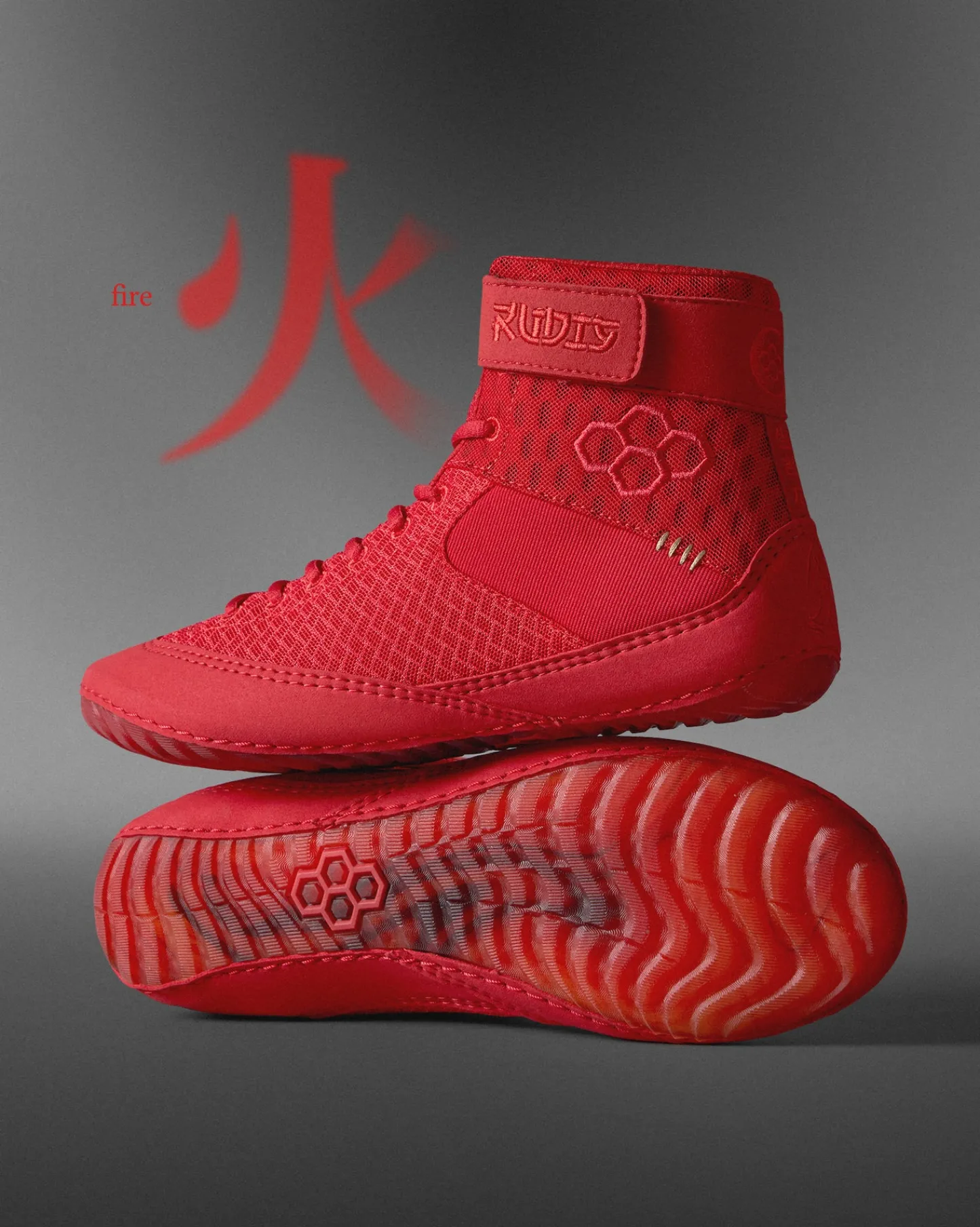 Wrestling Shoes|Wrestling Shoes>RUDIS Samurai Speed Adult Wrestling Shoes - Fire
