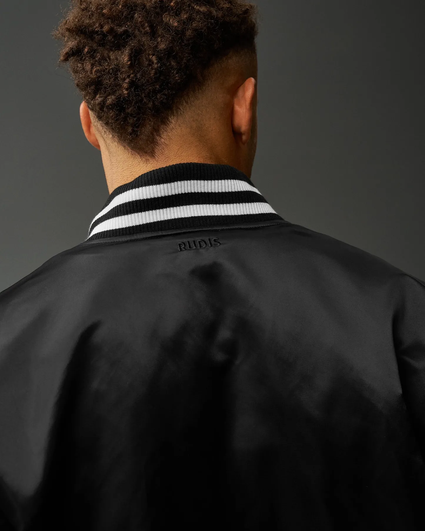 Jackets & Vests>RUDIS Satin Jacket Black