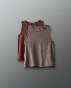 Shirts & Tees>RUDIS Spirit Women's Textured Tank Top - 2 Color Bundle