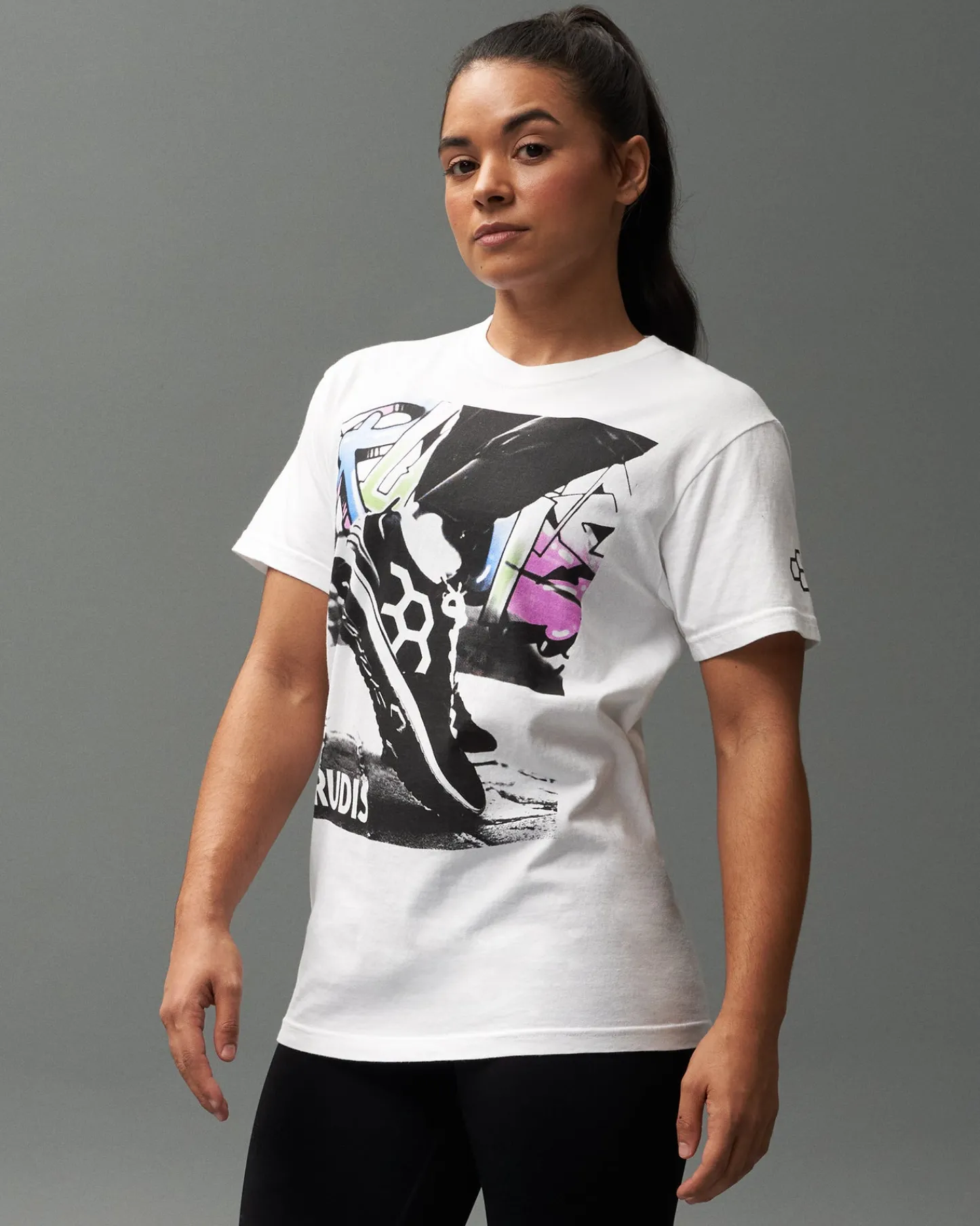 Shirts & Tees|Shirts & Tees>RUDIS Street Mural Heavyweight T-Shirt White