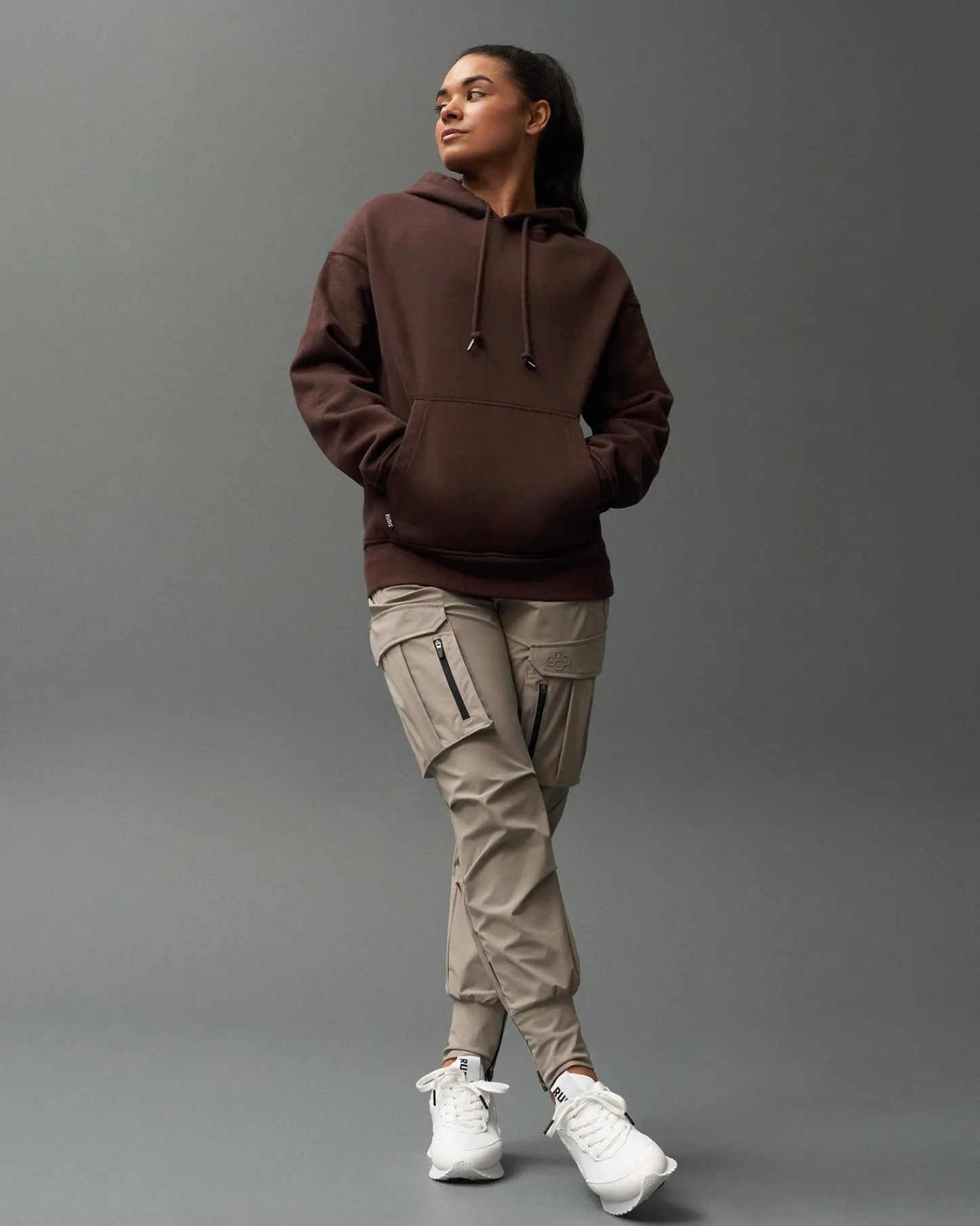 Hoodies & Pullovers>RUDIS Titan Heavyweight Fleece Hoodie - Ground Coffee