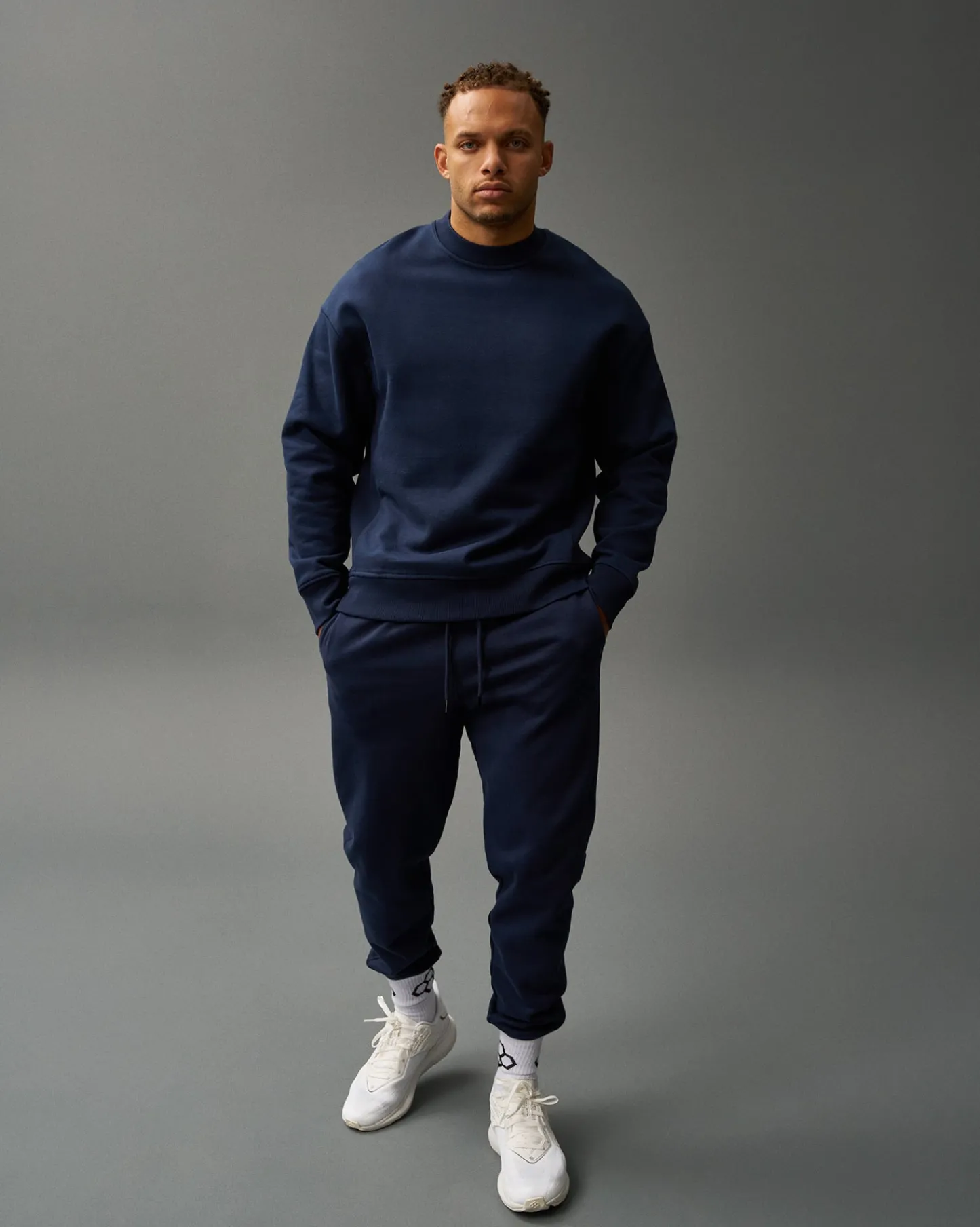 Hoodies & Pullovers>RUDIS Titan Heavyweight Fleece Crewneck - Navy