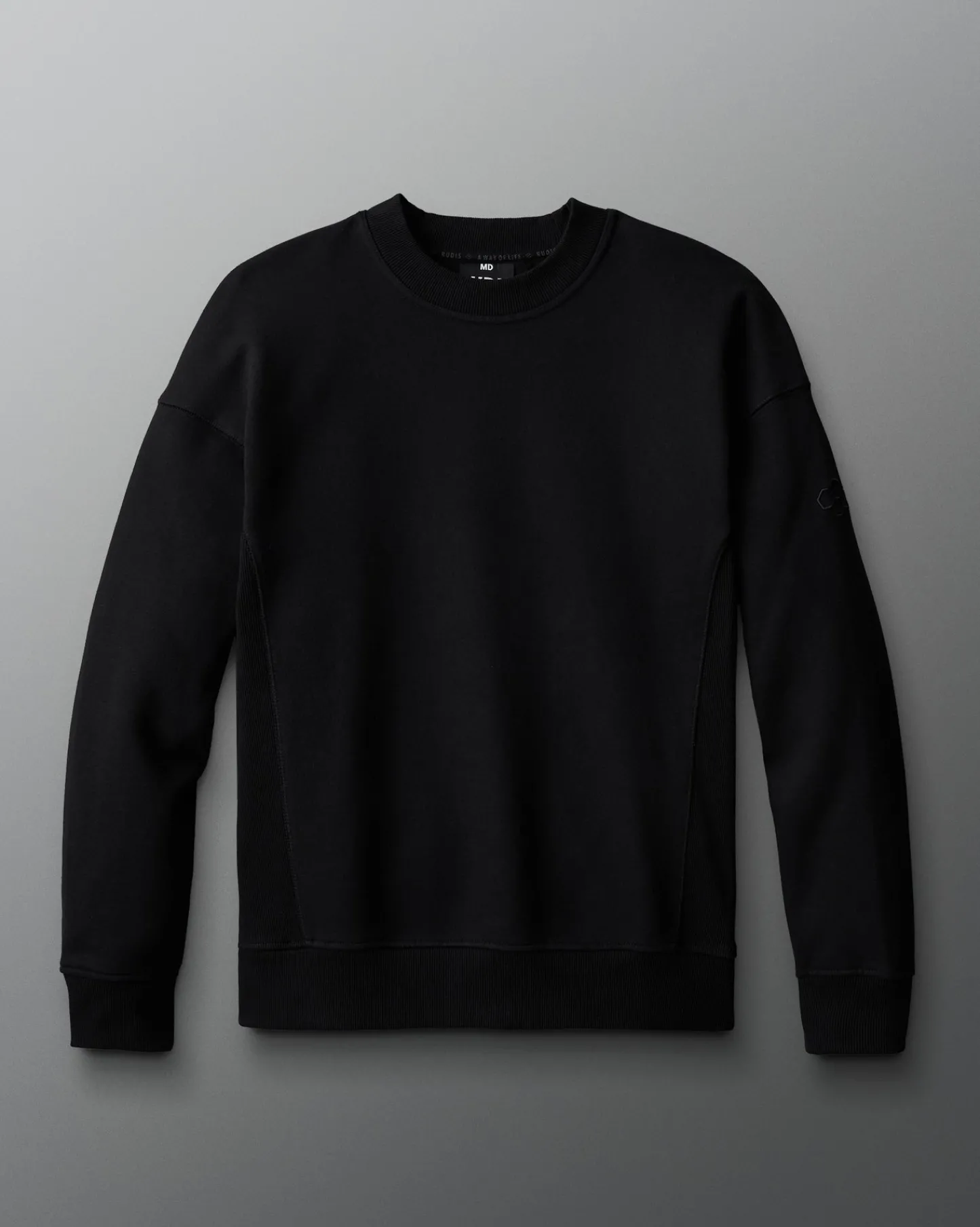 Hoodies & Pullovers>RUDIS Titan Heavyweight Fleece Crewneck - Black