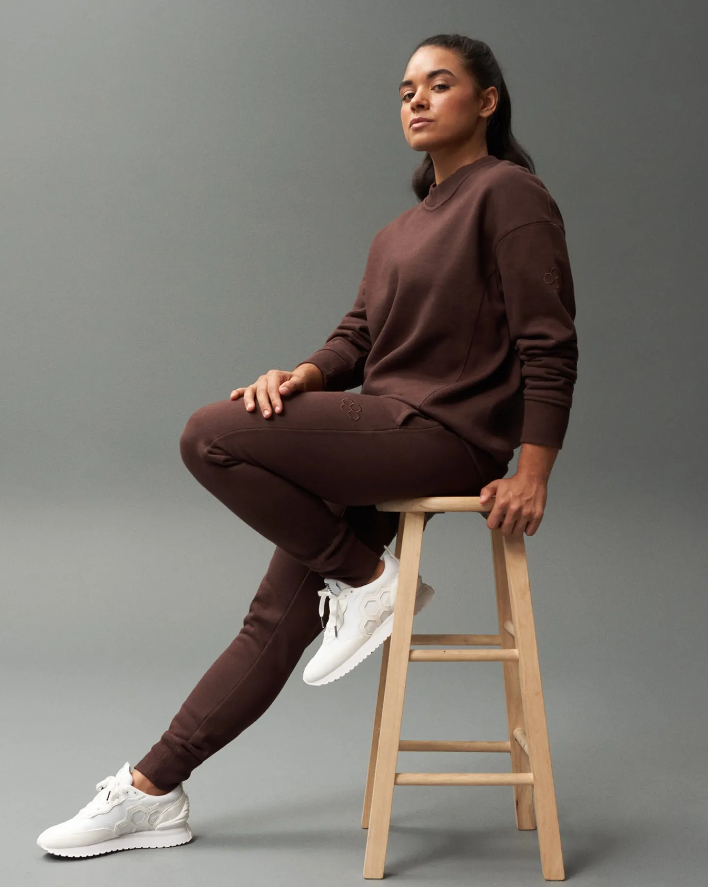 Hoodies & Pullovers>RUDIS Titan Heavyweight Fleece Crewneck - Ground Coffee