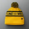Hats & Beanies|Hats & Beanies>RUDIS Two Tone Pom Beanie - Yellow/Black