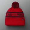 Hats & Beanies|Hats & Beanies>RUDIS Two Tone Pom Beanie - Red/Black