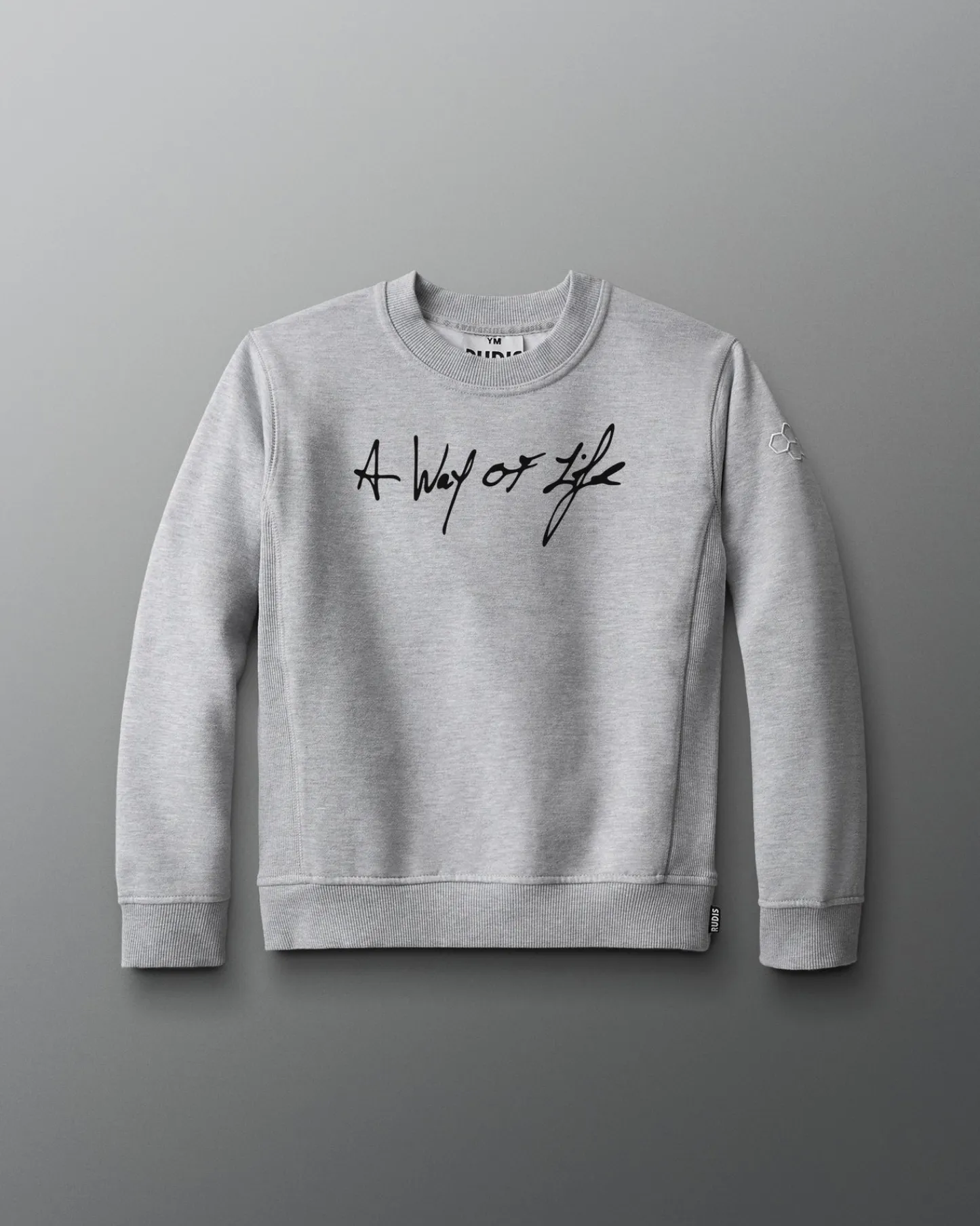 Hoodies & Pullovers>RUDIS Scripted Motto Youth Crewneck