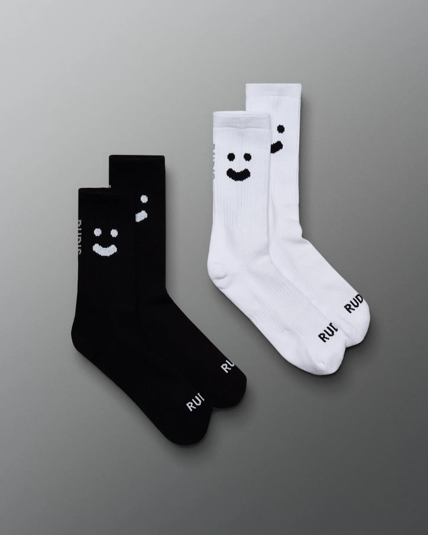 Socks & Underwear|Accessories>RUDIS SH Smile Knit Essential Socks (2 Pack) White/Black