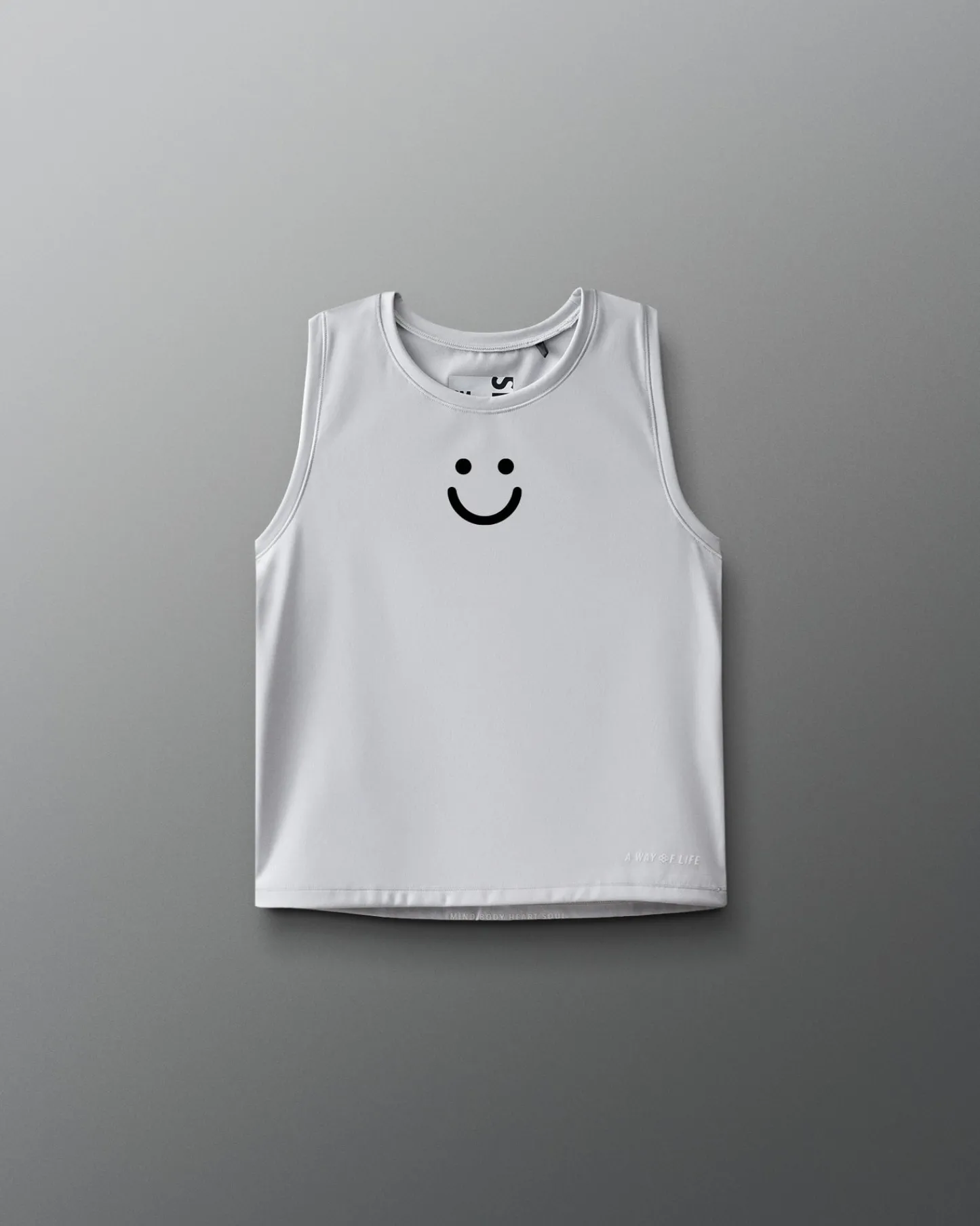 Shirts & Tees>RUDIS SH Smile Women's COOL-FEEL Crop Tank Lunar Gray