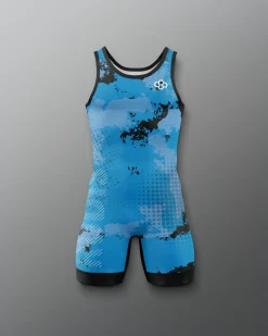 Singlets|Singlets>RUDIS Splatter Boy's Elite Singlet Blue