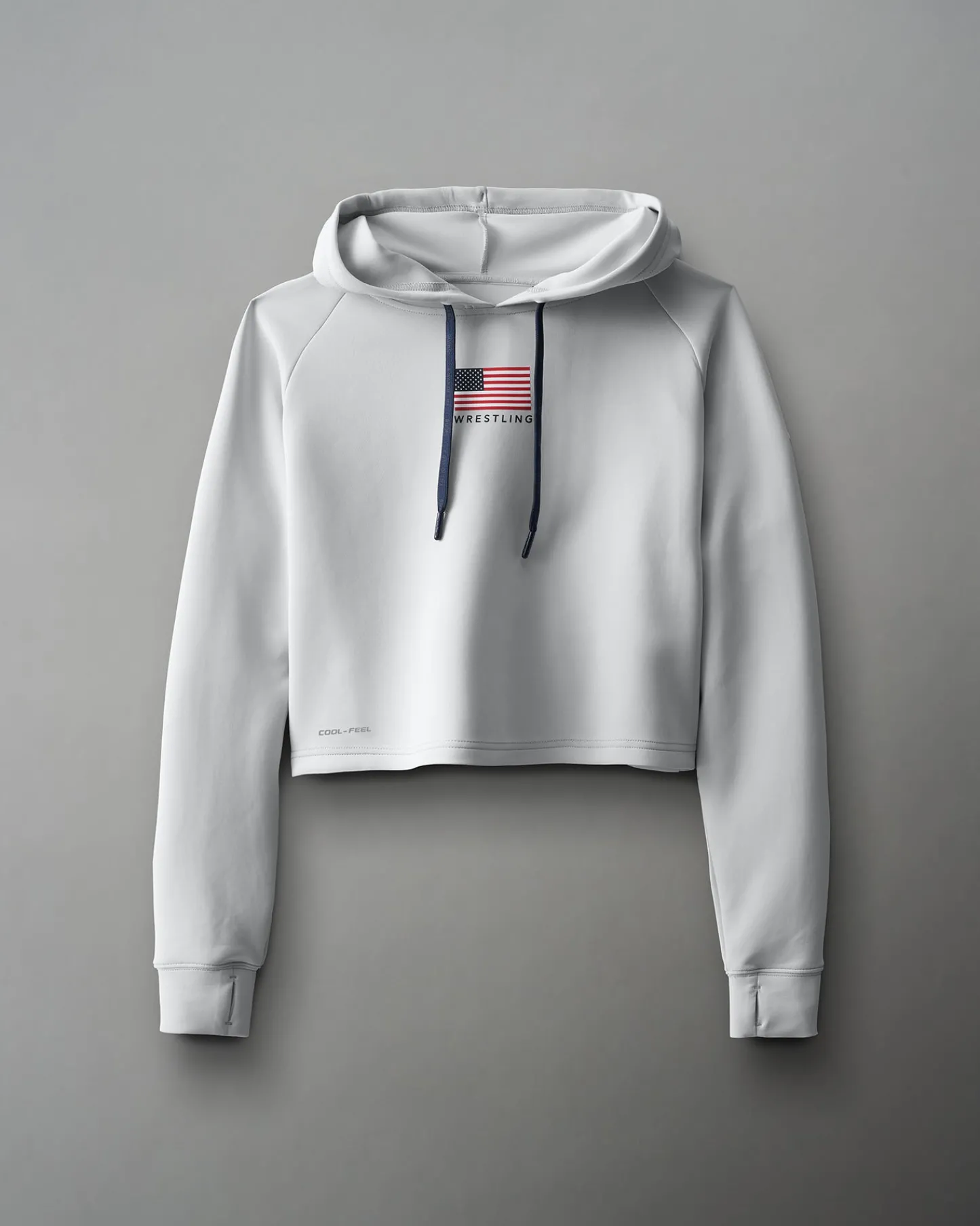 Hoodies & Pullovers>RUDIS USA COOL-FEEL Women's Crop Hoodie Black