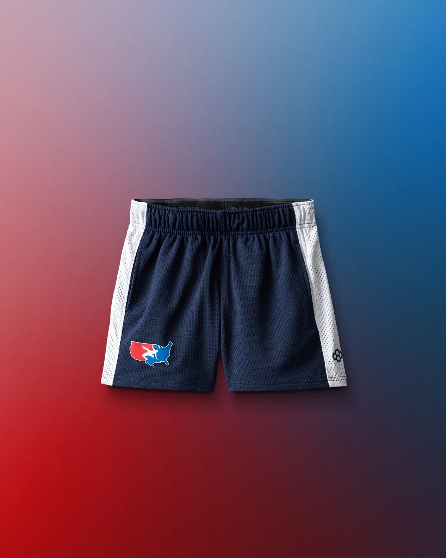 Shorts & Bottoms>RUDIS USA Wrestling 5" Premium Panel Youth Mesh Shorts