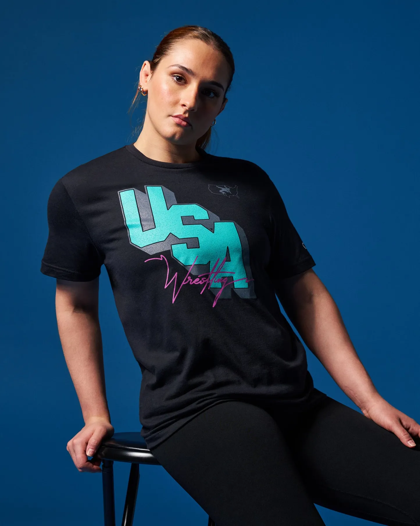 Shirts & Tees|Shirts & Tees>RUDIS USA Wrestling Block Elite Super Soft T-Shirt