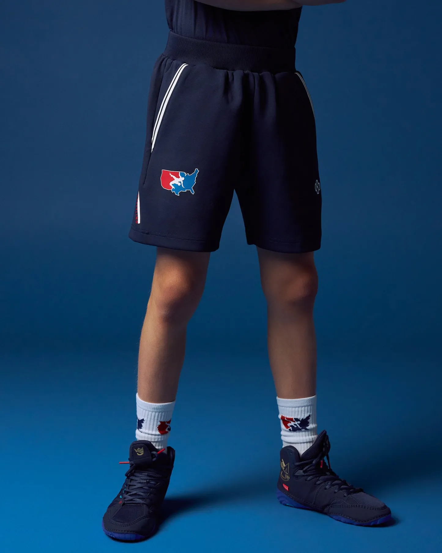 Shorts & Bottoms>RUDIS USA Wrestling Chronicle 5" Youth Elite Shorts
