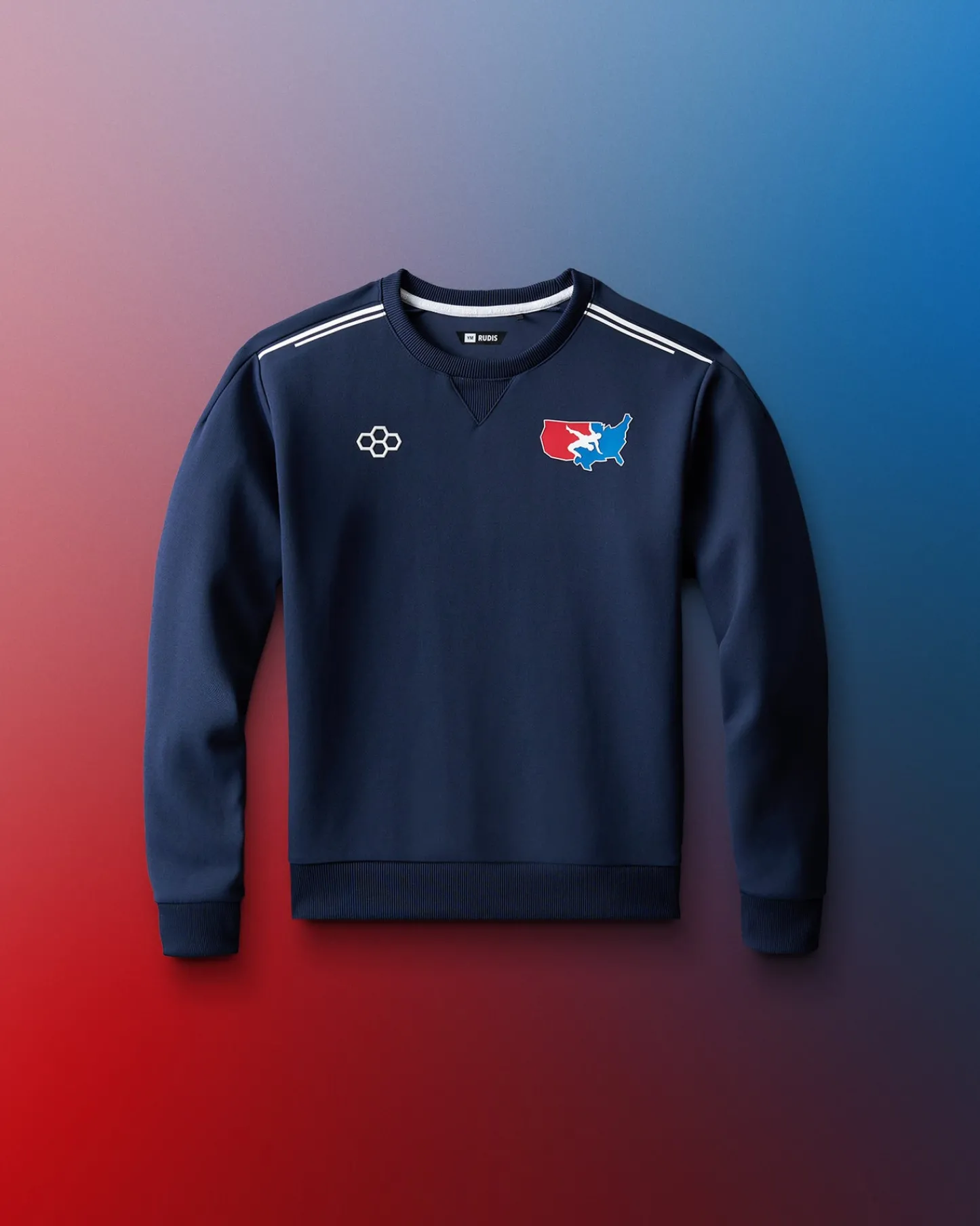 Hoodies & Pullovers>RUDIS USA Wrestling Chronicle Youth Elite Crewneck