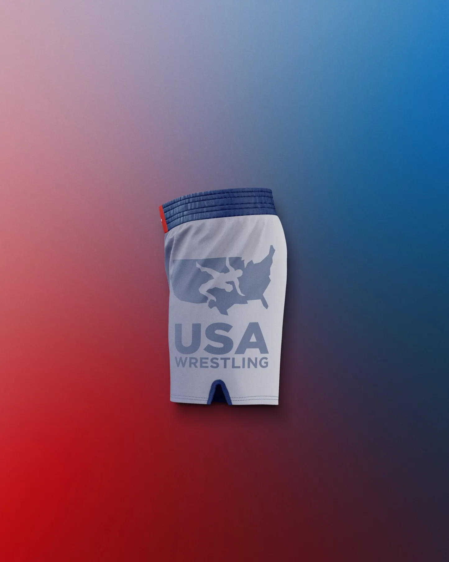 Shorts & Bottoms>RUDIS USA Wrestling Flag Youth Sublimated Shorts Navy