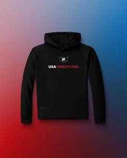 Hoodies & Pullovers>RUDIS USA Wrestling Logo COOL-FEEL Youth Hoodie