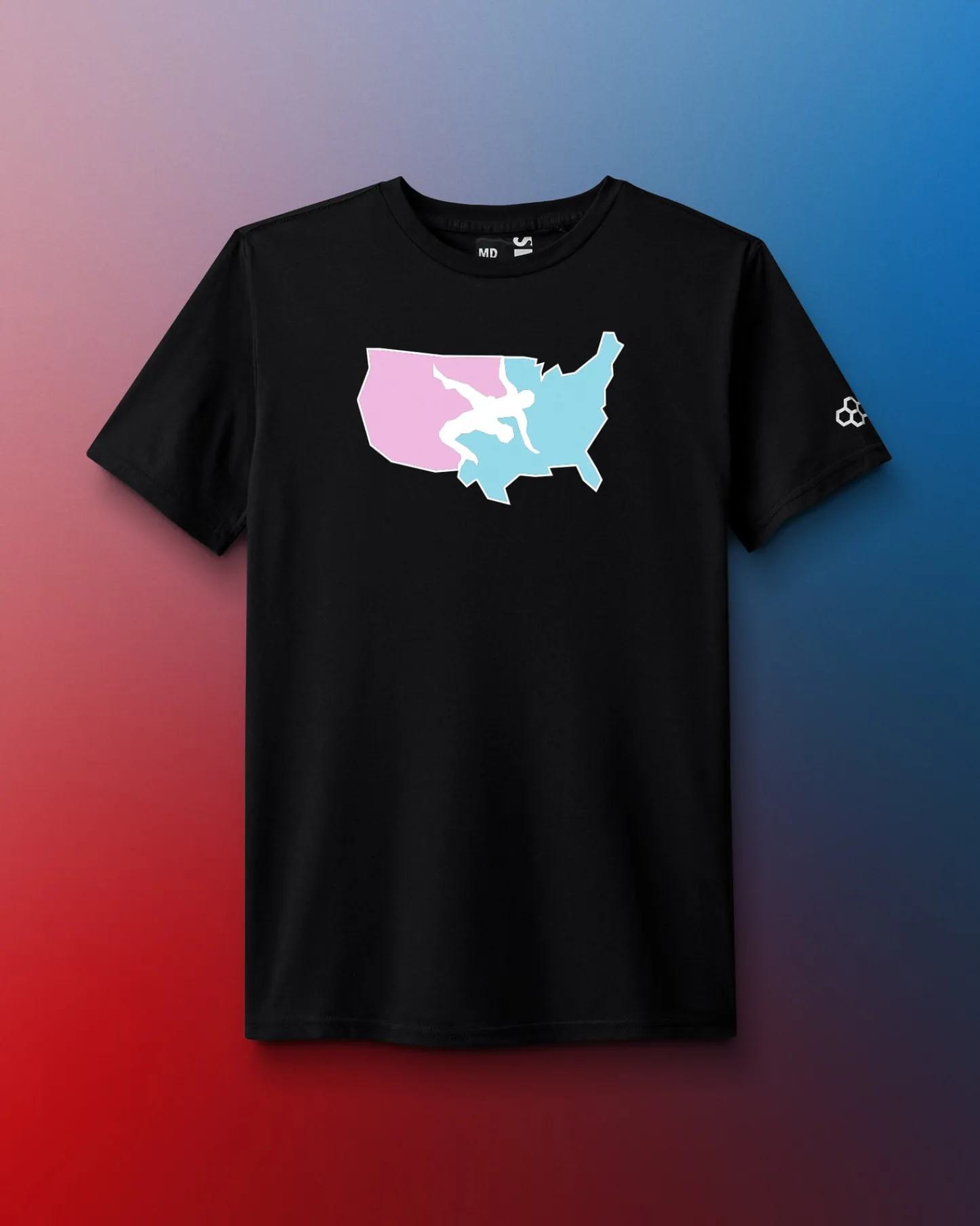 Shirts & Tees|Shirts & Tees>RUDIS USA Wrestling Logo Elite Super Soft T-Shirt